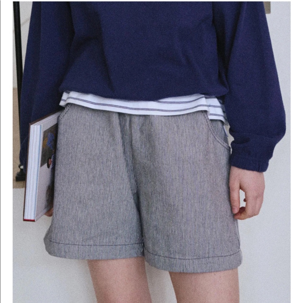 Le Bon Shoppe Blue Stripe City Shorts